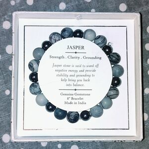 TJ MAXX Jasper Gemstone Bracelet BNIB